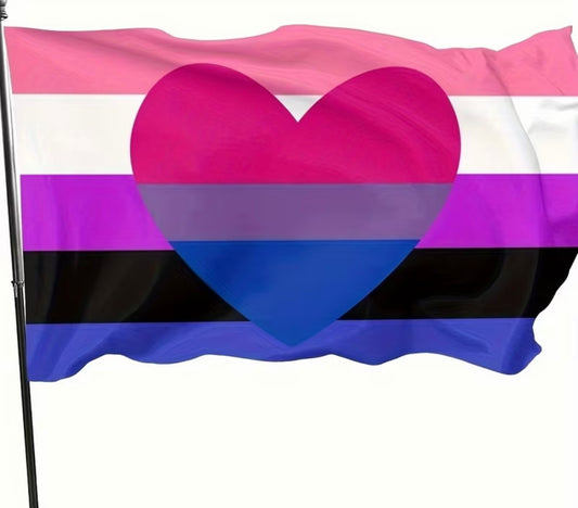 GENDER FLUID BI PRIDE FLAG 3x5 feet