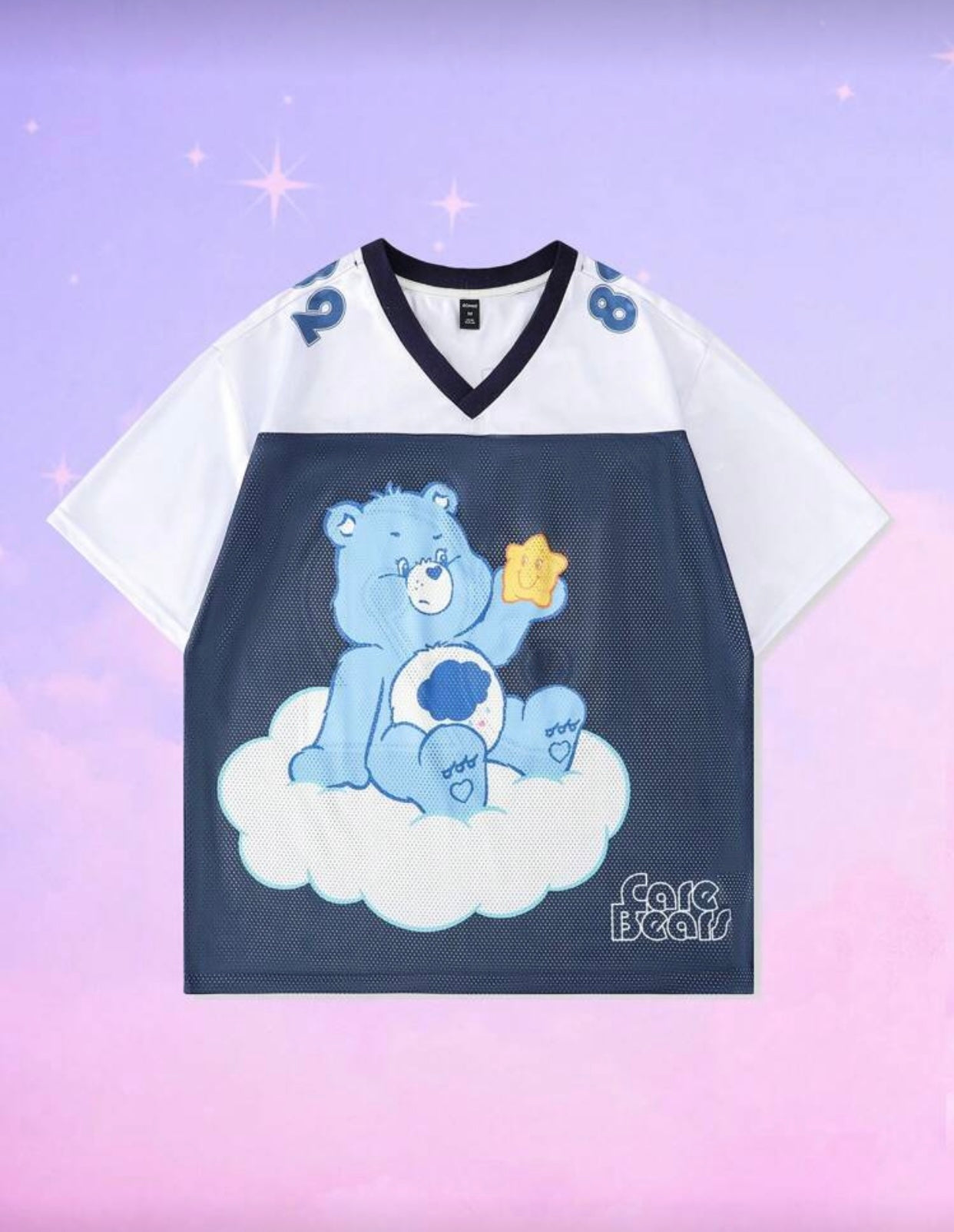 CARE BEAR PRINT NAVY BLUE SPORT SHIRT