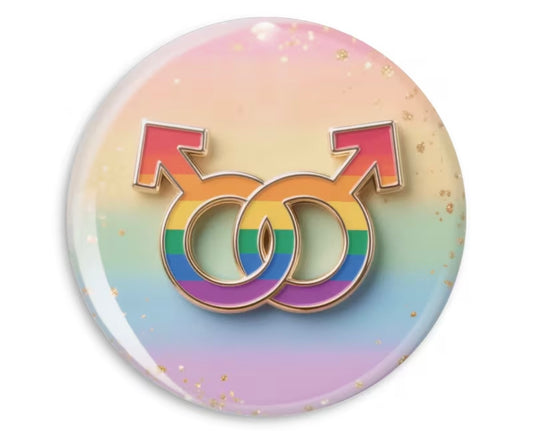 MEN LOVE SYMBOLS BUTTON