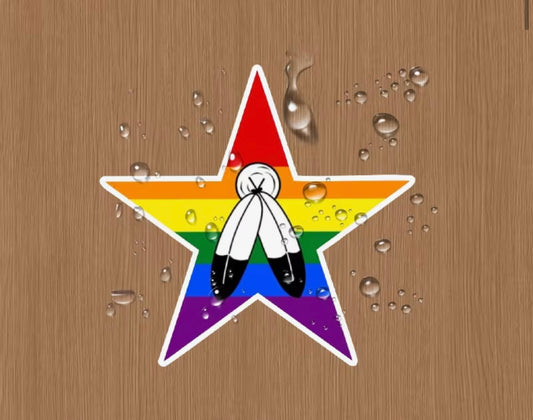STICKER TWO SPIRIT PRIDE STAR