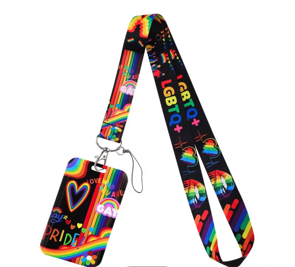 LANYARD WITH HOLDER PRIDE STREET