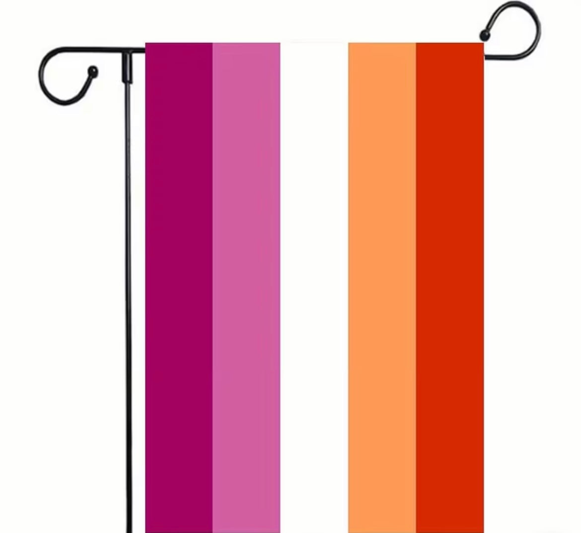 LESBIAN PRIDE GARDEN FLAG 12x18 in