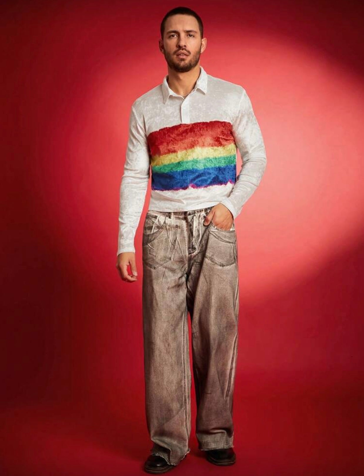 RAINBOW WHITE SHIRT