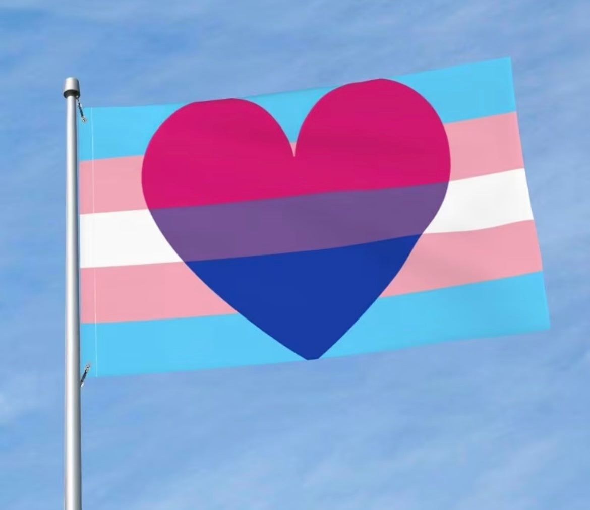 TRANS BI PRIDE FLAG 3x5 feet