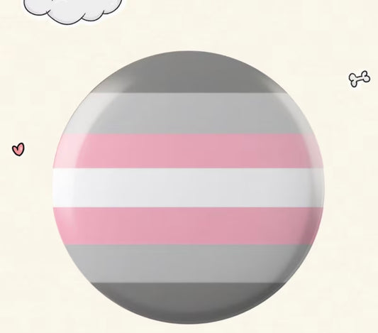 DEMIGIRL PRIDE FLAG BUTTON