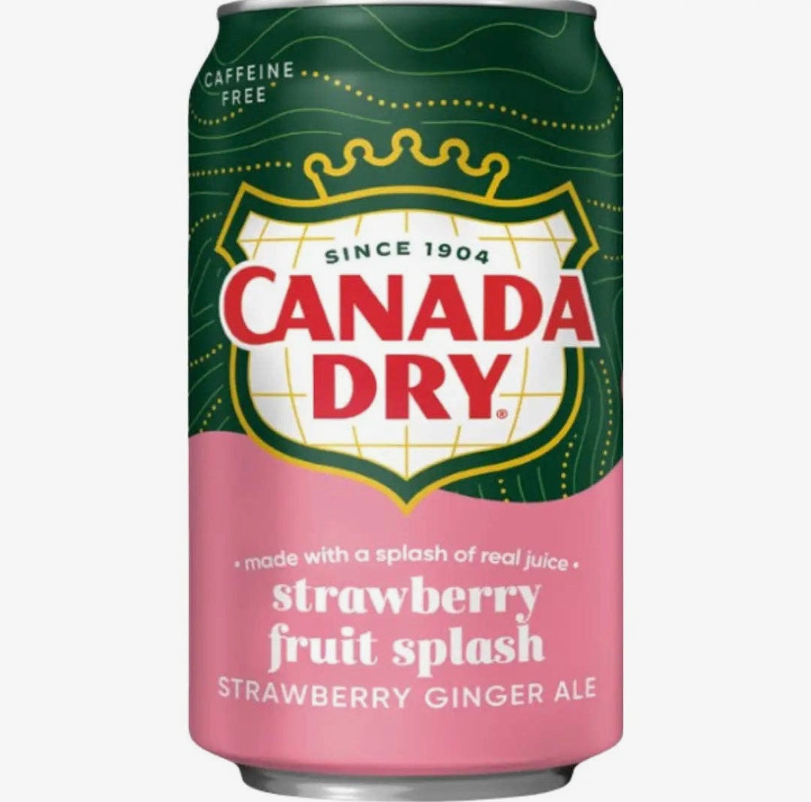 SODA POP USA CANADA DRY STRAWBERRY FRUIT SPLASH SINGLE CAN