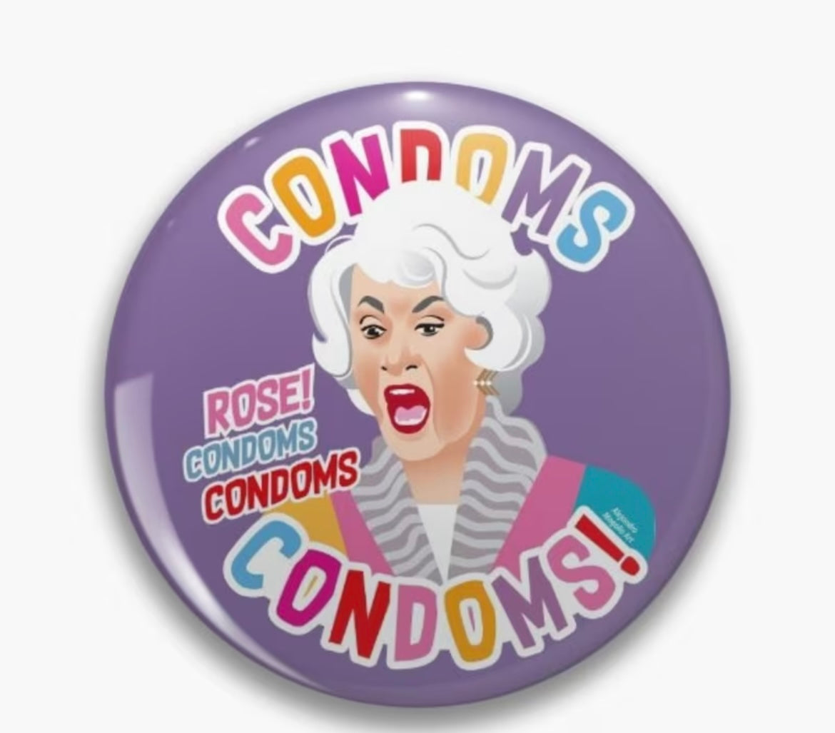 CONDOMS ROSE BUTTON