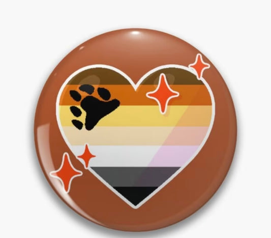 BEAR PRIDE HEART BUTTON
