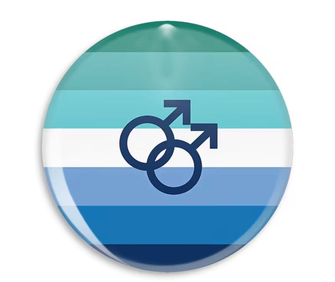 BUTTON MLM MALE SYMBOL