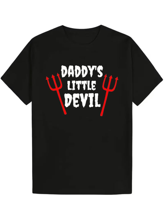 DADDYS LITTLE DEVIL BLACK SHIRT
