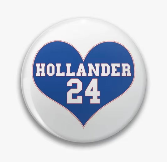 HOLLANDER 24 HEATED RIVALRY SMALL BUTTON 1.25IN