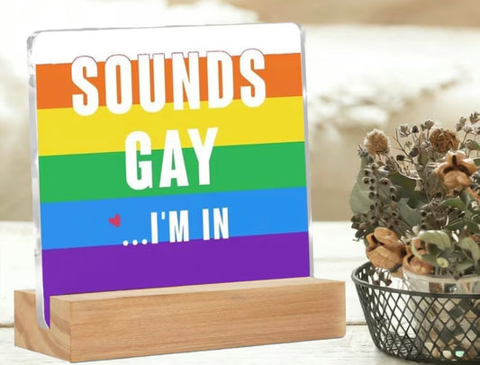 PRIDE DECOR SOUNDS GAY IM IN SIGN