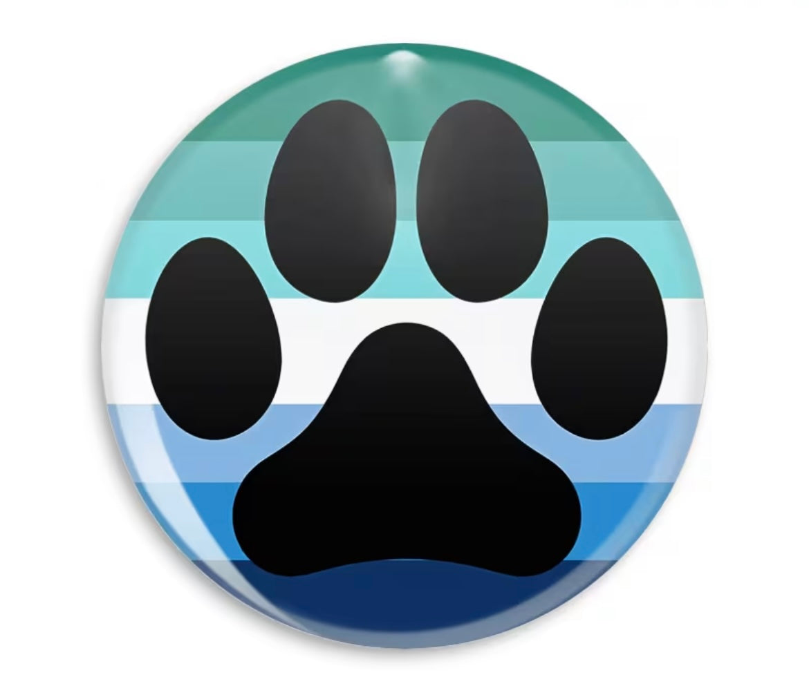 MLM PAW FLAG BUTTON