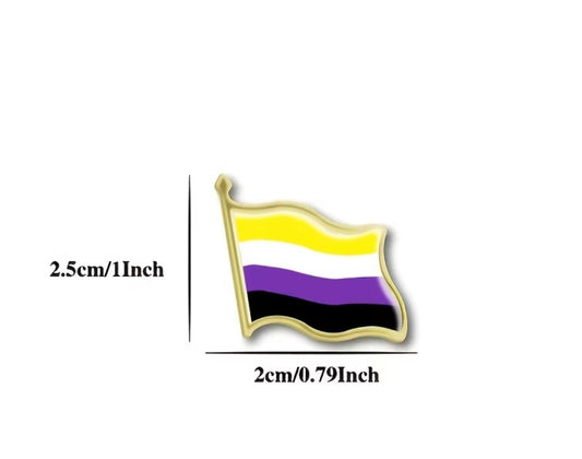 NON BINARY PRIDE FLAG PIN