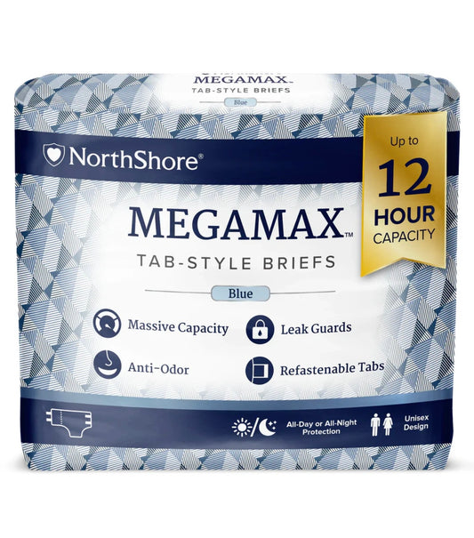 ABDL ADULT DIAPER NS MEGAMAX BLUE SINGLE
