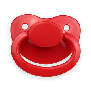 ADULT SIZE 6 PACIFIER RED
