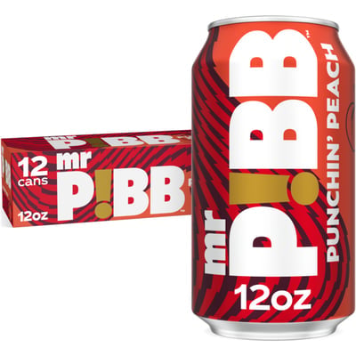 SODA POP USA MR PIBB PUNCHIN PEACH SINGLE CAN