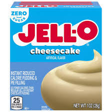 JELLO ZERO SUGAR CHEESECAKE PUDDING MIX