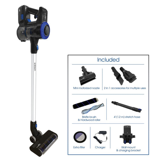Airstream Stick Vac Plus Premium Cordless Bagless vacuum cleaner - Lightweight  7 Accessories - mini motorized nozzle - HEPA filter. 1 year warranty.