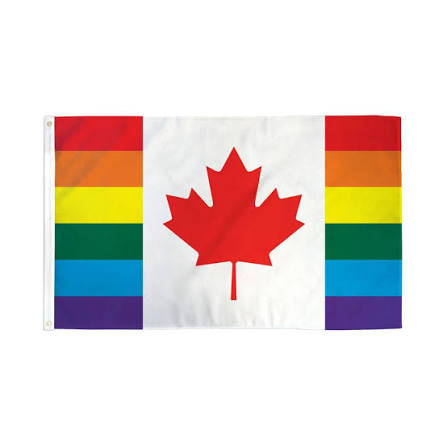 RAINBOW PRIDE CANADA FLAG 3X5