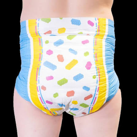 LARGE 36”-46” LETS BUILD KIDDO DIAPER