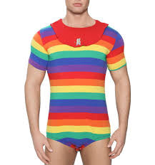 LANDOFGENIE RAINBOW STRIPPED ROMPER