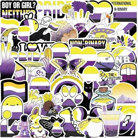 NON BINARY STICKER PACK