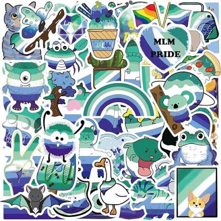 GAY MAN PRIDE STICKERS