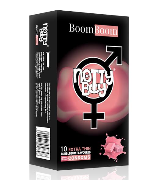 BOOM BOOM BUBBLE GUM FLAVOURED 10PK CONDOMS