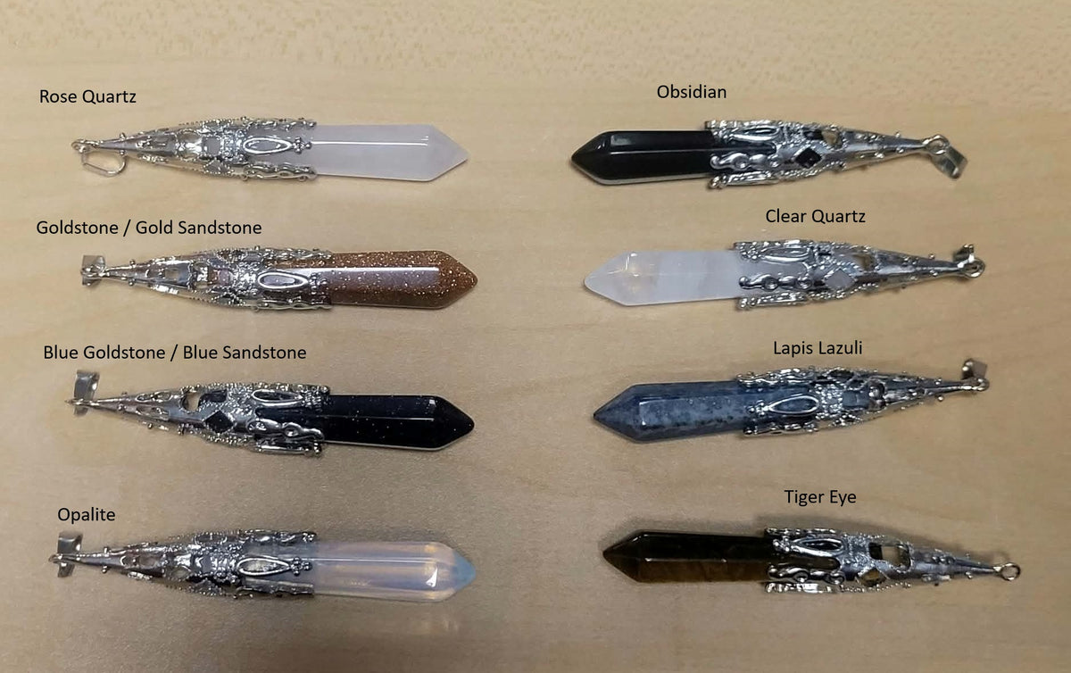 Crystal Pendulum - Semi Precious Stone Points