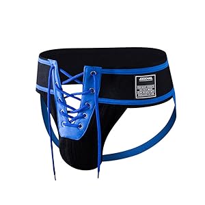 BLUE & BLACK JOCKSTRAP