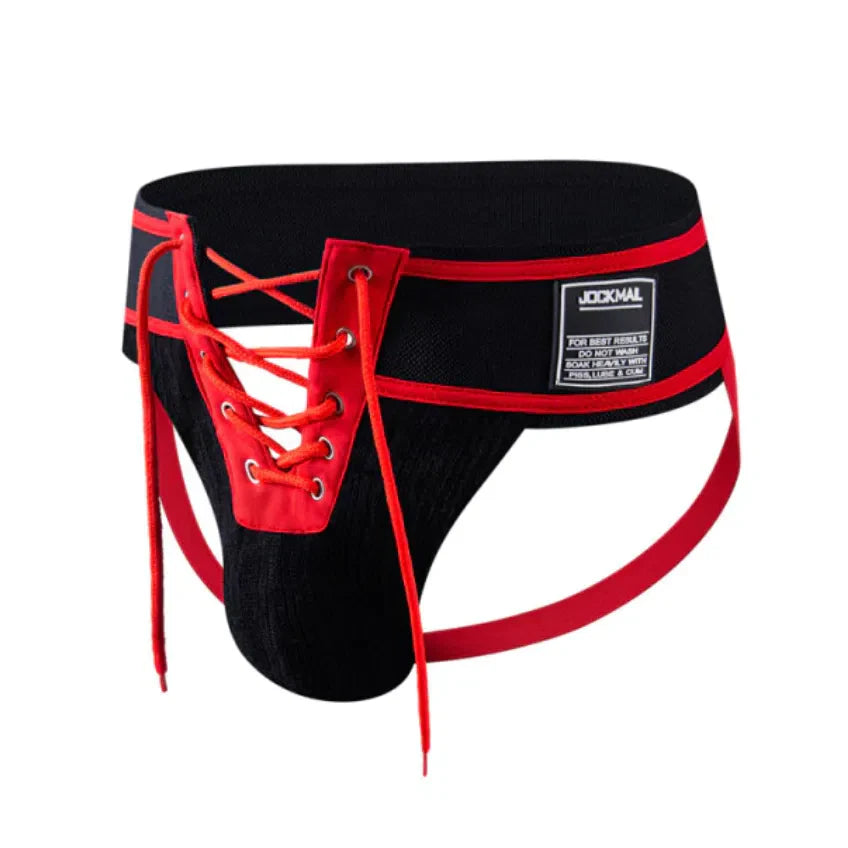 BLACK & RED JOCKSTRAP